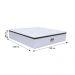 Colchão Box Casal 138cm Molas Ensacada Soft Pillow Tower NW Branco - Gazin
