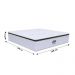 Colchão Box Casal Queen Size 158cm Molas Ensacada Soft Pillow Tower NW Branco - Gazin