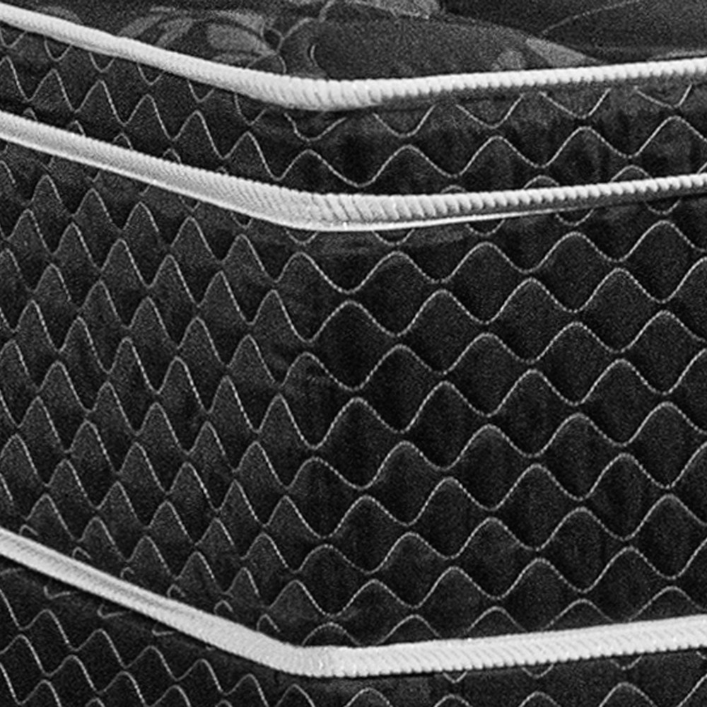 Colchão Box Solteiro 88cm Molas Ensacadas Bonnel Perola Negra Preto - Gazin