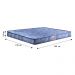 Colchão Casal 138cm Espuma D20 Supreme Rota 66 Azul - Gazin