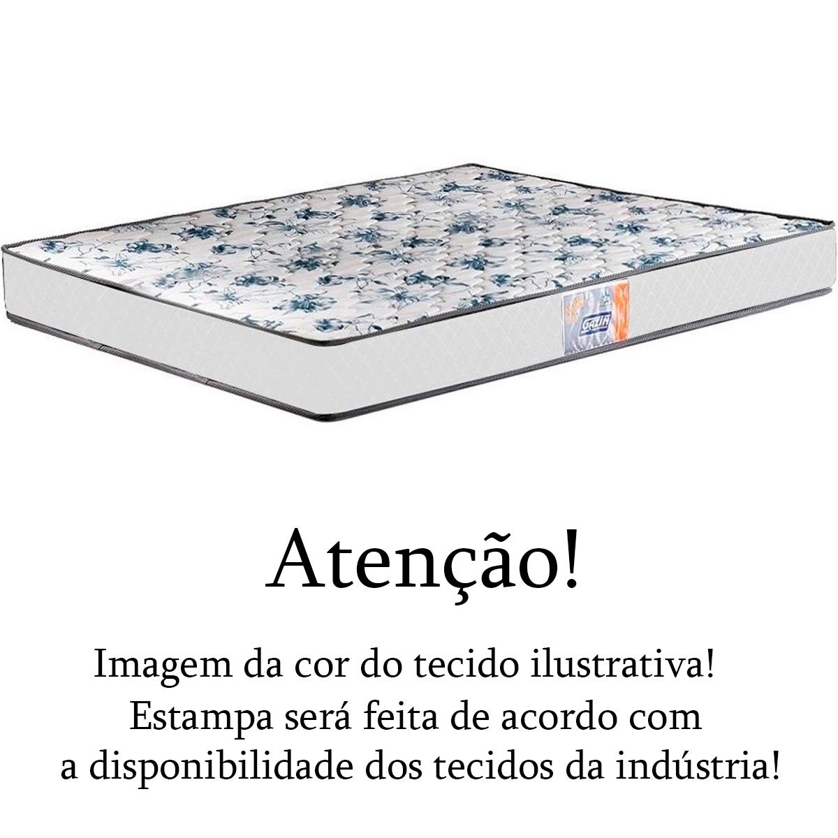 Colchão Casal Espuma D33 138x188x15 cm Supreme Gazin Branco