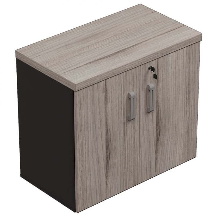Armário Escritório Baixo 2 Portas Prius Preto Grigio 80cm Armario Planejado Cozinha ~ Armário Escritório Baixo 2 Portas Prius Preto Grigio 80cm