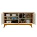 Buffet com Led Requinte 1.6 Naturale com Off White - Gelius Móveis