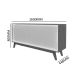 Buffet com Led Requinte 1.6 Naturale com Off White - Gelius Móveis