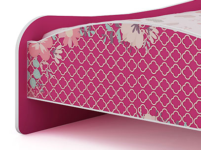 Cama Solteiro Carruagem Princesinha Pink - Gelius Móveis