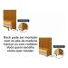 Conjunto Nobre Painel Ripado para TV até 75 polegadas com Rack e Led 3 Gavetas Luxuoso 1,85x2,50 mt