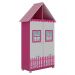 Guarda-Roupa 2 Portas Casinha Pink com Branco - Gelius Moveis