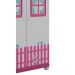 Guarda-Roupa 2 Portas Casinha Pink com Branco - Gelius Moveis