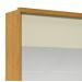 Guarda-Roupa com Espelho 2 Portas Apolo Naturale com Off White - Gelius Moveis