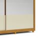Guarda-Roupa com Espelho 2 Portas Apolo Naturale com Off White - Gelius Moveis