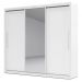Guarda-Roupa com Espelho 3 Portas Royale Branco Acetinado - Gelius Móveis