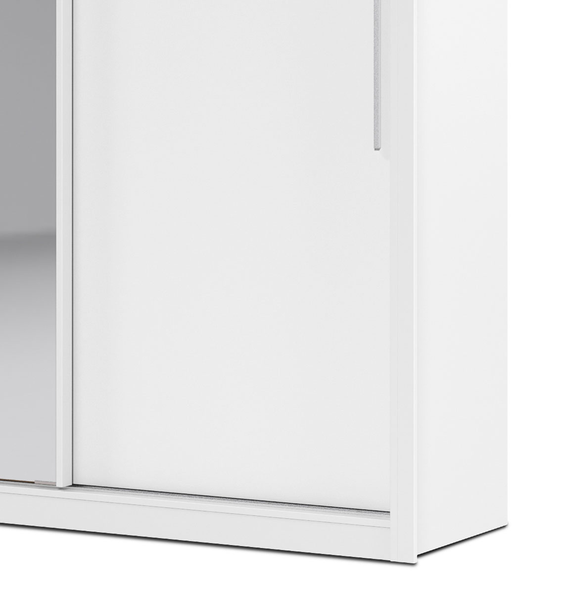 Guarda-Roupa com Espelho 3 Portas Royale Branco Acetinado - Gelius Móveis