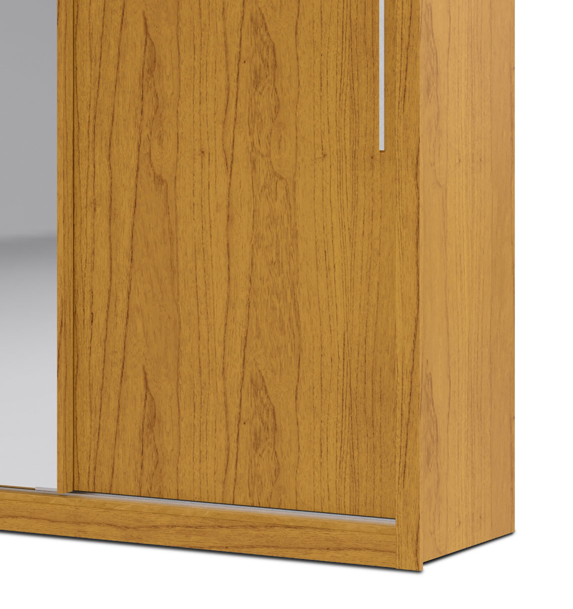 Guarda-Roupa com Espelho 3 Portas Royale Naturale - Gelius Móveis