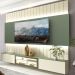 Home Soberano Reflecta 230 com Led Ripas e Compartimentos Verde Floresta com Off White - GELIUS