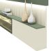 Home Soberano Reflecta 230 com Led Ripas e Compartimentos Verde Floresta com Off White - GELIUS