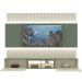 Home Soberano Reflecta 230 com Led Ripas e Compartimentos Verde Floresta com Off White - GELIUS