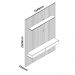 Home Suspenso 1.85 Ripado com LED Nobre Naturale com Off White - Gelius Móveis