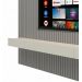 Home Suspenso 2.3 Ripado com LED Nobre Cinza com Off White - Gelius Móveis
