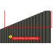 Home Suspenso 2.3 Ripado com LED Nobre Grafite com Off White - Gelius Móveis
