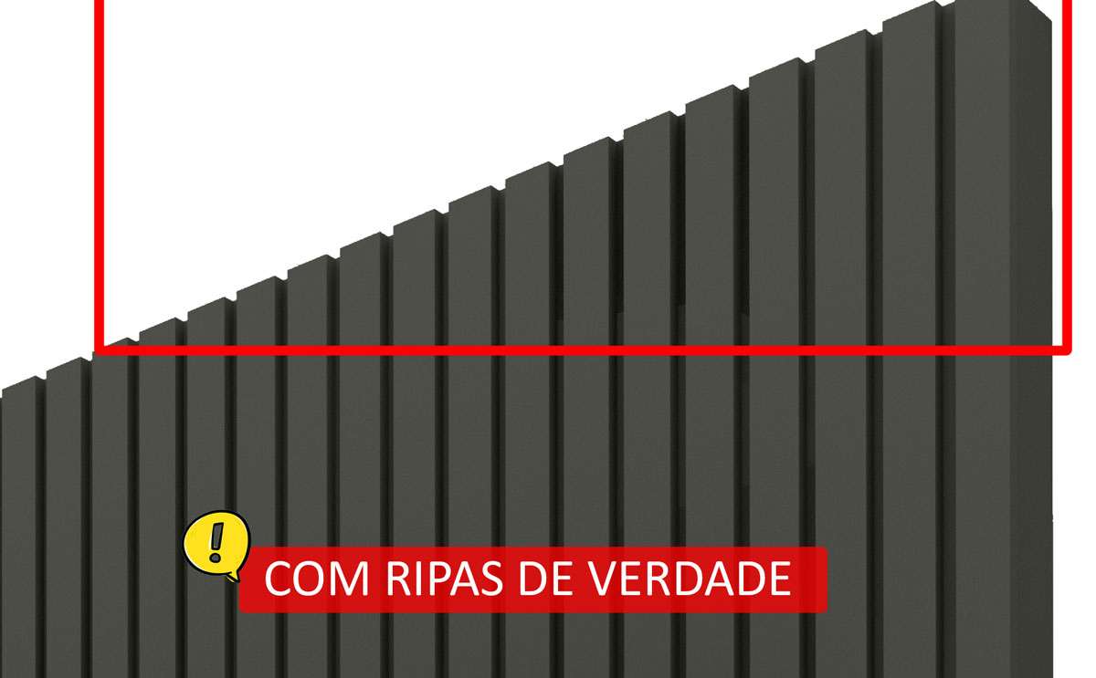 Home Suspenso 2.3 Ripado com LED Nobre Grafite com Off White - Gelius Móveis