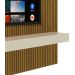 Home Suspenso Requinte 2.2 Ripado com LED Naturale com Off White - Gelius Móveis