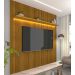 Painel para TV 2.2 Ripado 3D com LED Requinte Naturale - Gelius Móveis