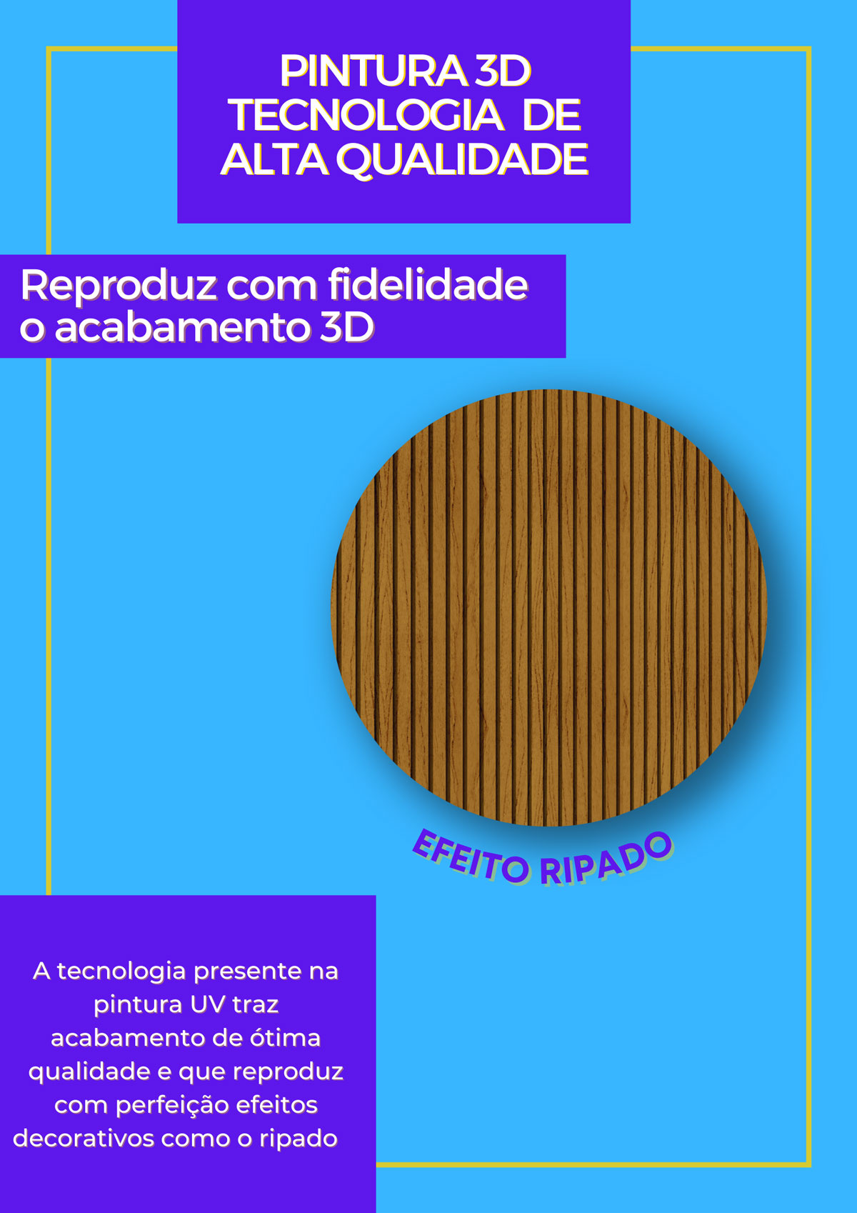 Painel para TV 2.2 Ripado 3D com LED Requinte Off White - Gelius Móveis