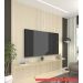 Painel para TV 2.2 Ripado 3D com LED Requinte Off White - Gelius Móveis