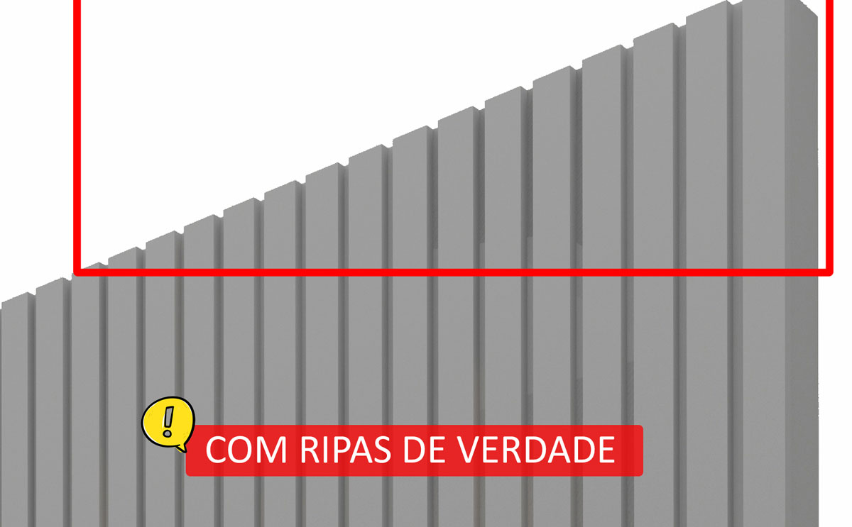 Painel para TV 2.3 Ripado com LED Nobre Cinza - Gelius Móveis