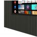 Painel para TV 2.3 Ripado com LED Nobre Grafite - Gelius Móveis