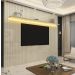 Painel para TV 2.3 Ripado com LED Nobre Off White - Gelius Móveis