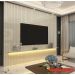 Painel para TV 2.3 Ripado com LED Nobre Off White - Gelius Móveis