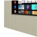 Painel para TV 2.3 Ripado com LED Nobre Off White - Gelius Móveis