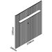 Painel para TV 2.3 Ripado com LED Nobre Off White - Gelius Móveis