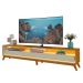 Rack Requinte 2.6 com LED Naturale com Off White - Gelius Móveis