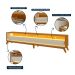 Rack Requinte 2.6 com LED Naturale com Off White - Gelius Móveis