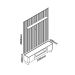 Rack com Painel Nobre 2.3 com Pés de Vidro Off White - Gelius