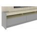 Rack com Painel Sublime 2.2 Ripado 3D com Led Cinza com Off White - Gelius Móveis