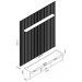 Rack com Painel Sublime 2.2 Ripado 3D com Led Cinza com Off White - Gelius Móveis