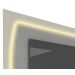 Rack com Painel Sublime 2.2 com Led Cinza com Off White - Gelius Moveis