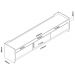 Rack para TV 2.2 Sublime Cinza com Off White - Gelius Móveis