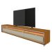 Rack para TV 2.2 com LED Requinte Naturale com Off White - Gelius Móveis