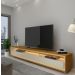 Rack para TV 2.2 com LED Requinte Naturale com Off White - Gelius Móveis