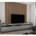 Rack para TV 2.2 com Rodízio Sublime Cinza com Off White - Gelius Móveis