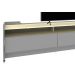 Rack para TV 2.2 com Rodízio Sublime Cinza com Off White - Gelius Móveis