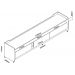 Rack para TV 2.2 com Rodízio Sublime Cinza com Off White - Gelius Móveis