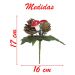 10 Ramos Cogumelos Decoração De Natal Artificial 17cm