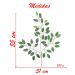 12 Ramos Decoração Arranjo Ficus Artificial Planta Decorativa Plástico 14 Galhos Cada 55cm