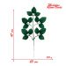 12 Ramos Decoração Arranjo Folhas de Rosa Artificial Planta Plástico 5 Galhos Cada 47cm