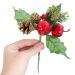 12 Ramos Maçã Decoração De Natal Artificial 18cm